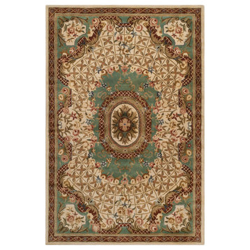 Safavieh Classic Collection CL304 Rug, Ivory/Light Blue, 2'x3'
