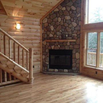 interior pictures of log paneling, and log siding