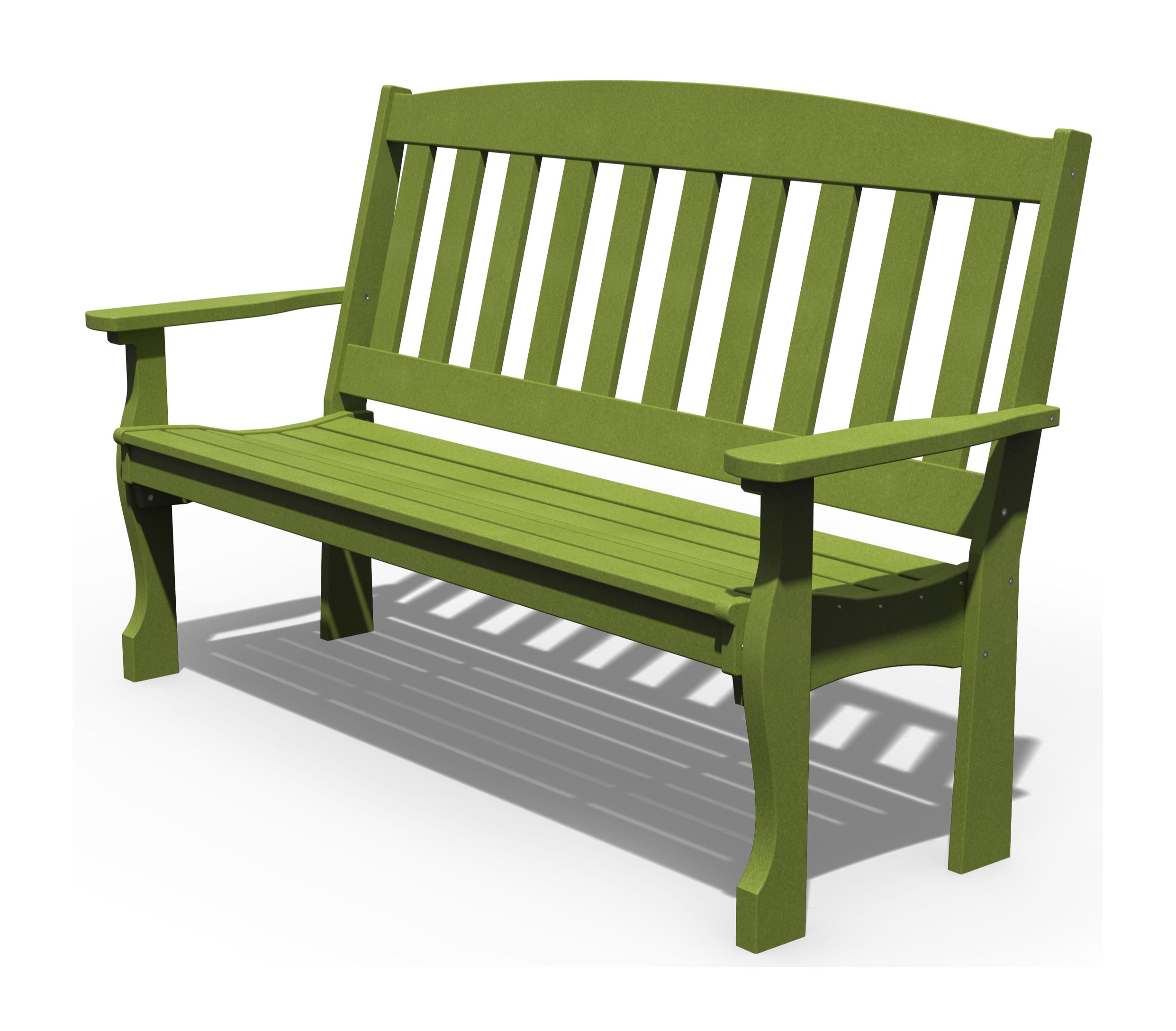 Poly Tree Bench Poly Lumber English Garden Bench, 5 Foot - Contemporary - Outdoor ...
