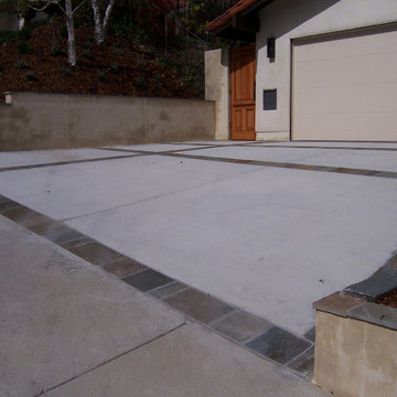 Concrete driveway