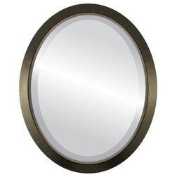 Transitional Wall Mirrors by The Oval and Round Mirror Store