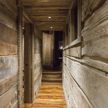Reclaimed Wood Hallway- Allenspark Bunkhouse