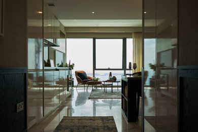 This is an example of a contemporary living room in Singapore.