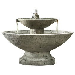 Transitional Outdoor Fountains And Ponds by Soothing Company