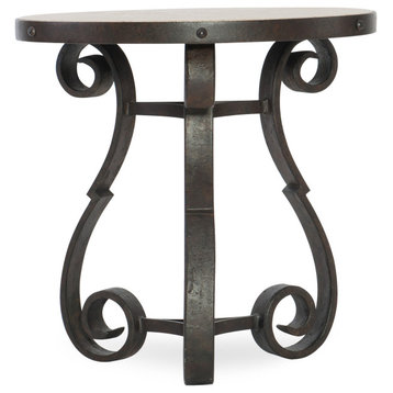 Luckenbach Metal And Stone End Table