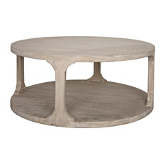 Small Round Coffee Tables Houzz Cfc Furniture Reclaimed Lumber Gismo Round Coffee Table Small