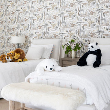 Serenity Indian Wells luxury modern home safari animal themed children's room