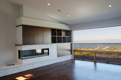 Inspiration for a contemporary living room remodel in Los Angeles