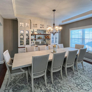 Gorgeous Dining Room with Buffet Cabinetry