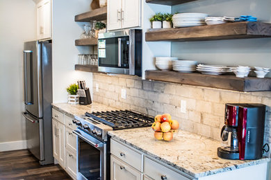 Beach style kitchen photo in Minneapolis