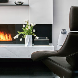 Contemporary Residence - Indoor Fireplaces