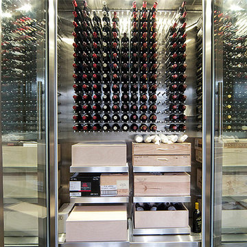 China Villa Customized Stainless Steel 8K mirror Natural Color Wine Cellar