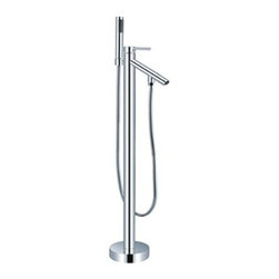Unique Knob and Handle Control Bathroom Tub Filler Faucet with Handheld Bath Sho - Products