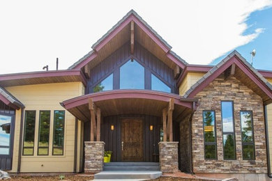 Inspiration for an eclectic exterior home remodel in Denver