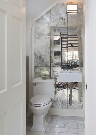 Contemporary Powder Room by TY LARKINS INTERIORS