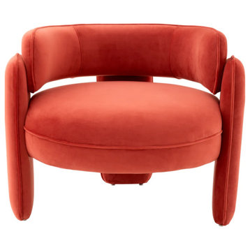 Savona Velvet Accent Chair | Eichholtz Chaplin, Orange