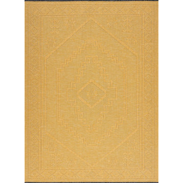 Amina Transitional Moroccan Gold Indoor Rectangle Area Rug 8x10