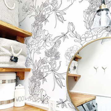 Sketch Floral Bathroom