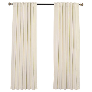 Solid Thermal Blackout Curtain Panels, Beige, 72", Set of 2
