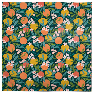 Citrus Fruit Teal 2 58x58 Tablecloth