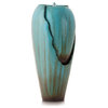 33" Tall Water Jar Fountain with LED Light, Turquoise