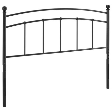 Abigail King Metal Headboard, Black