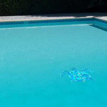 Aqua Glass Tile Pool with Jewel Accents- Maryland