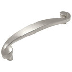 Cosmas - Cosmas Swirl Cabinet Pull, Satin Nickel - 3-3/4" (96mm) Hole Centers