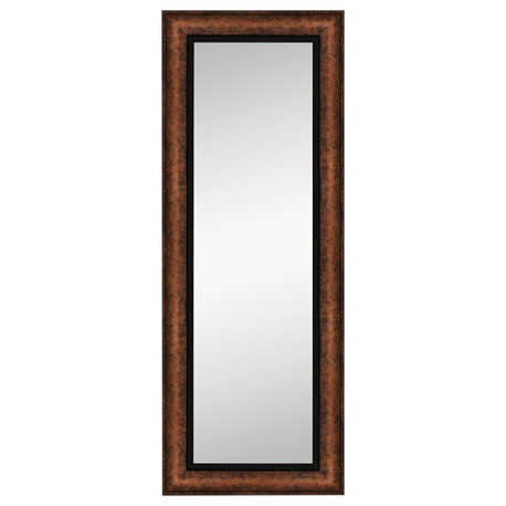 Vogue Bronze Non-Beveled Full Length On the Door Mirror - 20.5 x 54.5 in.