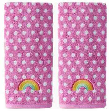 SKL Home  2-Piece Rainbow Cloud Hand Towel Set