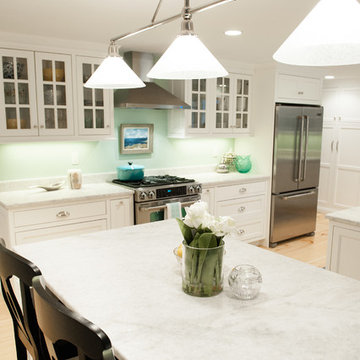 White Quartzite Kitchen