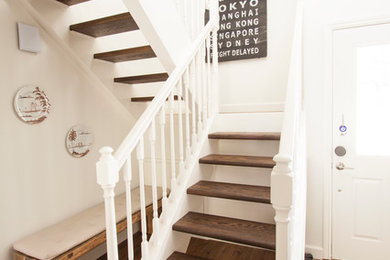 Inspiration for a coastal staircase remodel in San Diego