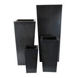 AuthenTEAK Lightweight Fiberglass Planters - Outdoor Pots And Planters