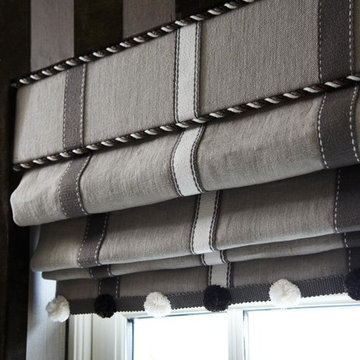 Striped Blinds & Wallcovering