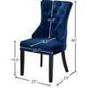 The Monarch Dining Chair, Navy, Velvet Set of 2