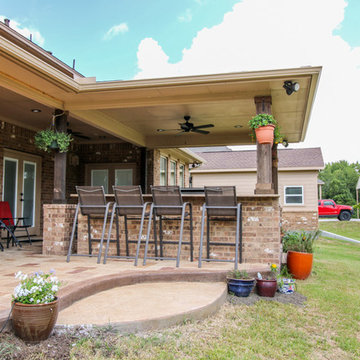 Workshop and Patio Cover with Outdoor Kitchen: Rosenberg, TX
