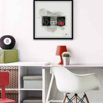 "Gamer I" Framed Painting Print