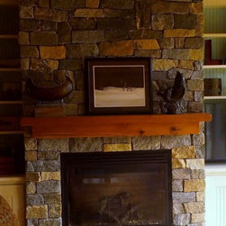 Natural Thin Stone Veneer Fireplace - Products