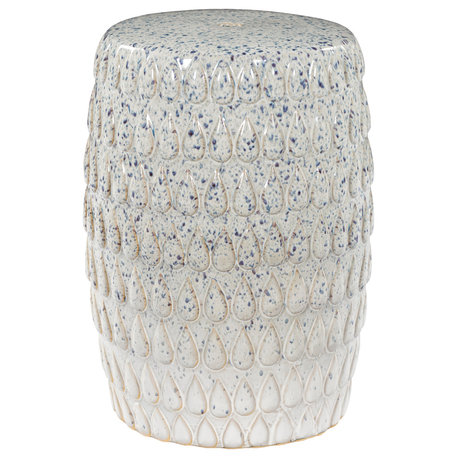 Surya Blackwell BAW-002 Garden Stool, White