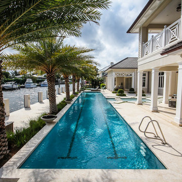 Straight Line Lap Pool in Fort Lauderdale