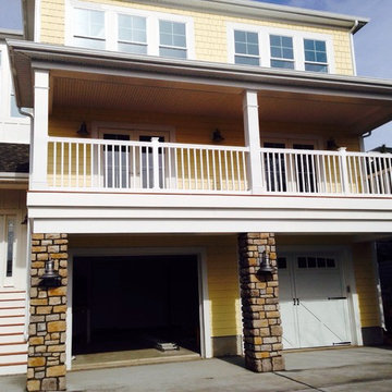 Exterior job painting siding and trim
