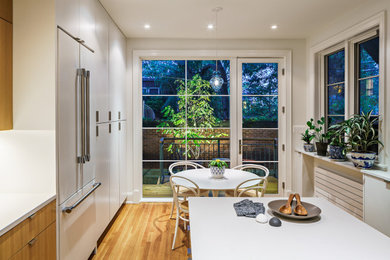 Example of a minimalist kitchen design in DC Metro