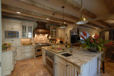 Mountain style kitchen photo in Charlotte