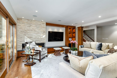 Basement - transitional basement idea in Other