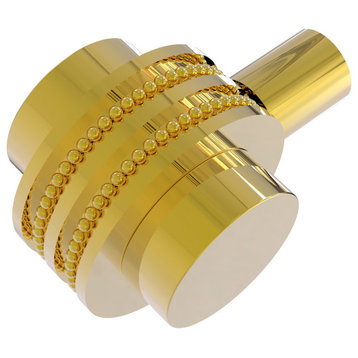 1-1/2" Cabinet Knob, Polished Brass