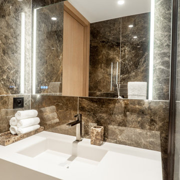 Contemporary Bathroom — Cannes Apartment