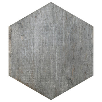 Retro Mini Hex Cendra Porcelain Floor and Wall Tile