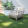 Sunbrella Outdoor Corded Deep Seating Cushion, Ivory, 23.5"Wx23"Dx5"H