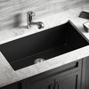 Polaris Sinks P848 Black AstraGranite Single Bowl Kitchen Sink