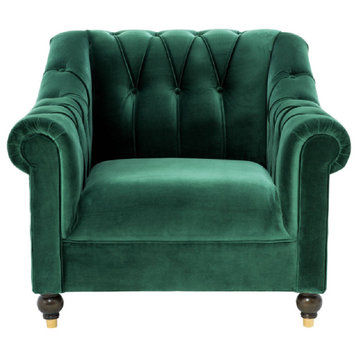Tufted Green Accent Chair | Eichholtz Brian